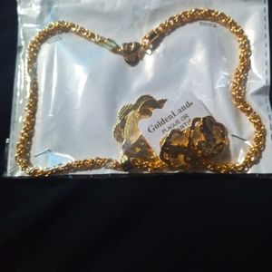 Italian gold plated earrings